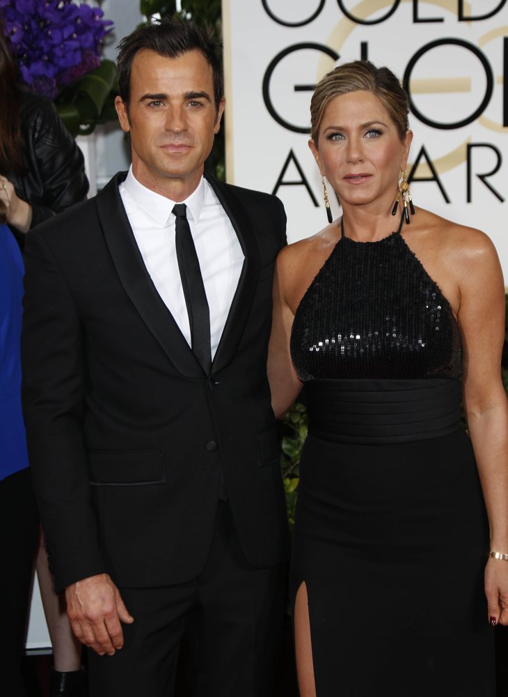 Justin Theroux;Jennifer Aniston;<br>72nd Annual Golden Globe Awards - Arrivals