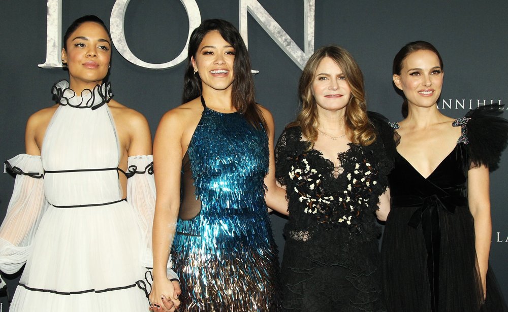 Tessa Thompson, Gina Rodriguez, Jennifer Jason Leigh, Natalie Portman<br>Annihilation Los Angeles Premiere