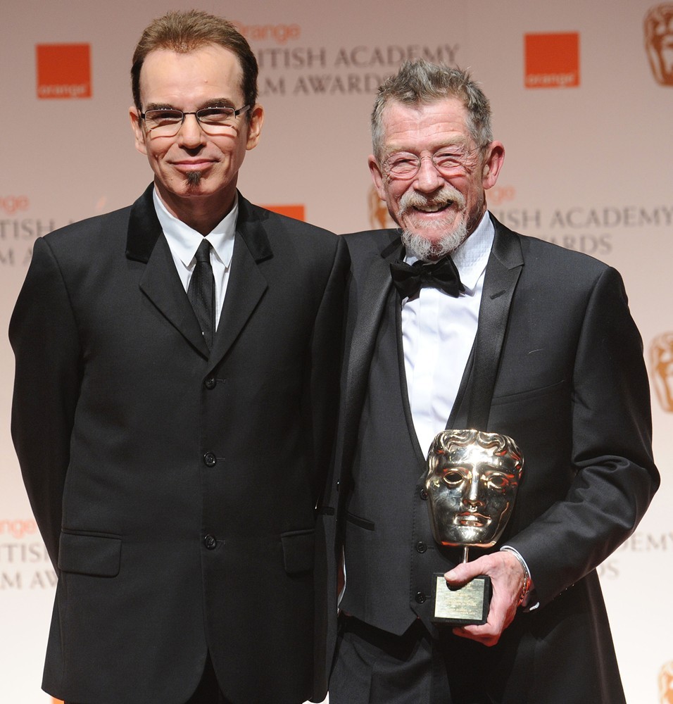 Billy Bob Thornton;John Hurt;<br>Orange British Academy Film Awards 2012 - Press Room