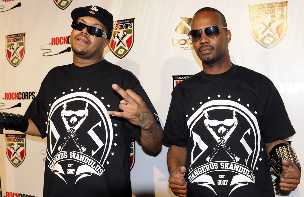 DJ Paul;Juicy J;Three 6 Mafia;<br>Three 6 Mafia at The Boost Mobile Rock Corps
