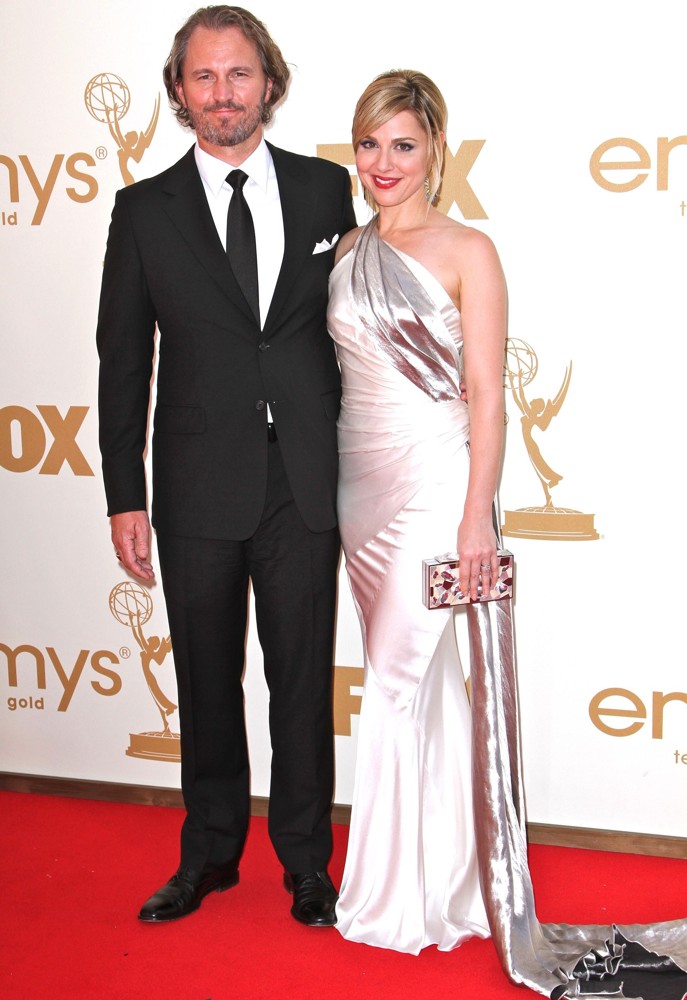 Peter Thum;Cara Buono;<br>The 63rd Primetime Emmy Awards - Arrivals