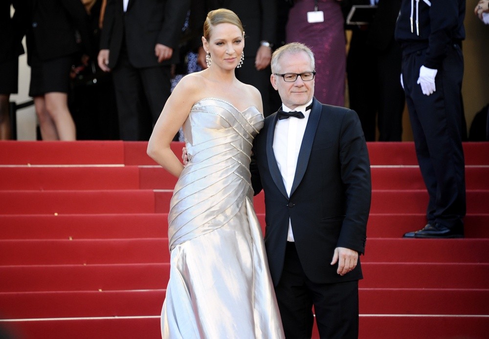 Uma Thurman;Thierry fremaux;<br>66th Cannes Film Festival - Zulu - Premiere