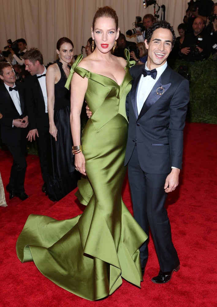 Uma Thurman;Zac Posen;<br>PUNK: Chaos to Couture Costume Institute Gala