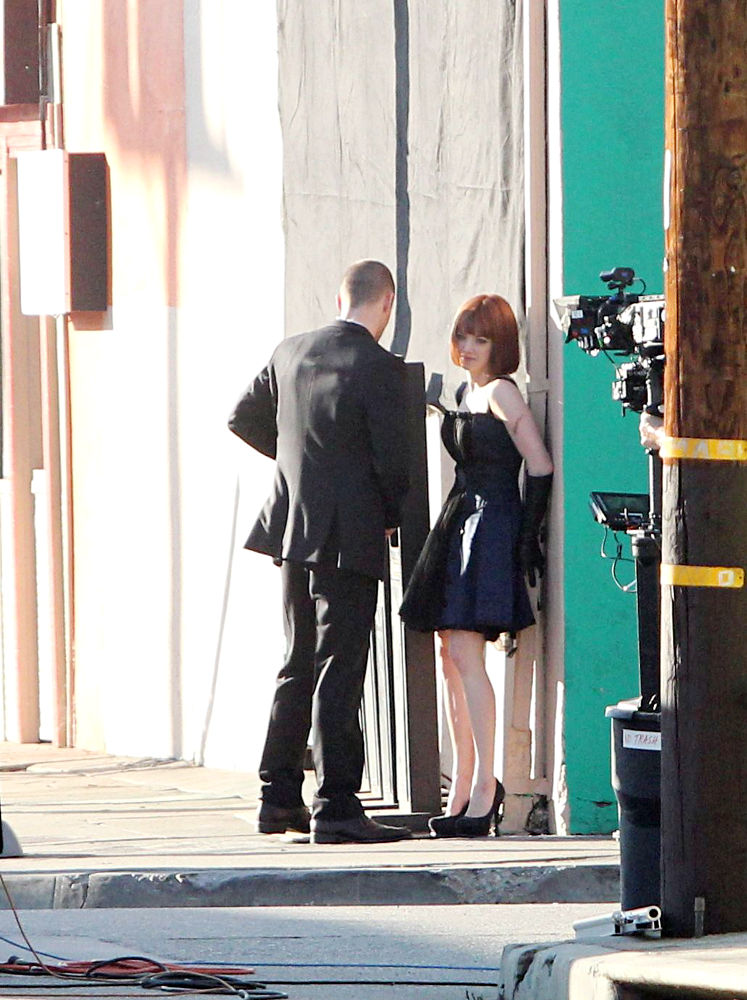Justin Timberlake;Amanda Seyfried;<br>Filming on Location for The New Movie 'Now'