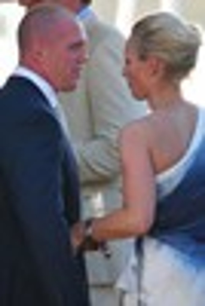 Mike Tindall;Zara Phillips;<br>Zara Phillips and Mike Tindall Enjoy Cocktails Aboard The Royal Yacht Britannia