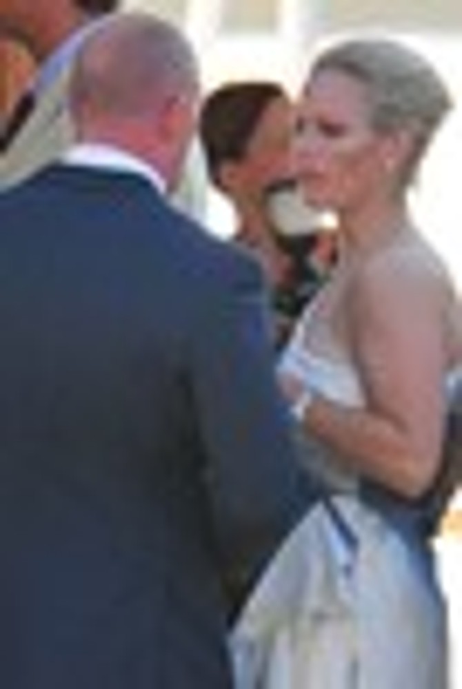 Mike Tindall;Zara Phillips;<br>Zara Phillips and Mike Tindall Enjoy Cocktails Aboard The Royal Yacht Britannia