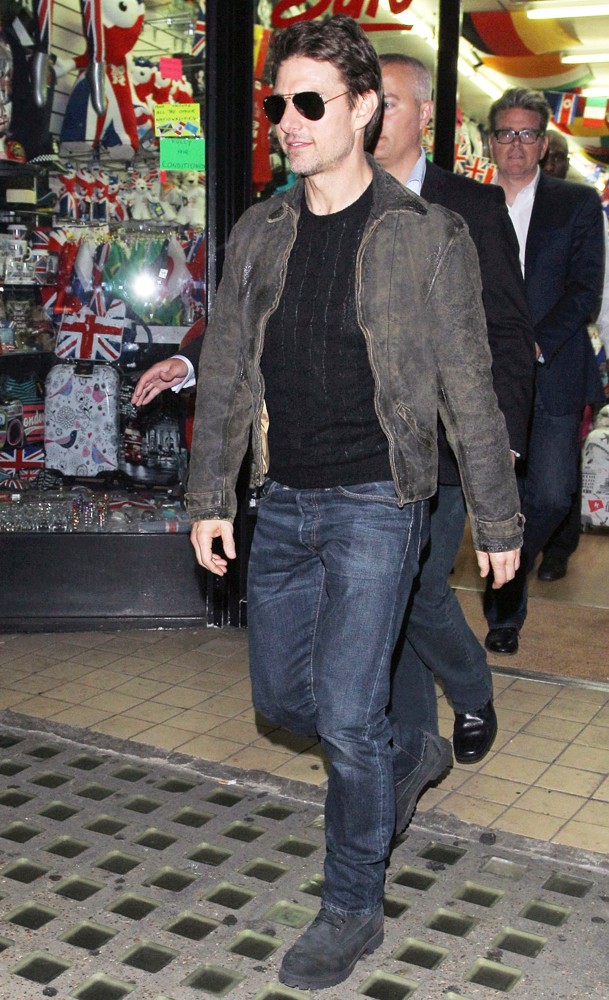 Tom Cruise;<br>Tom Cruise Leaves Chinawhite via A Shop in Busy Oxford Street