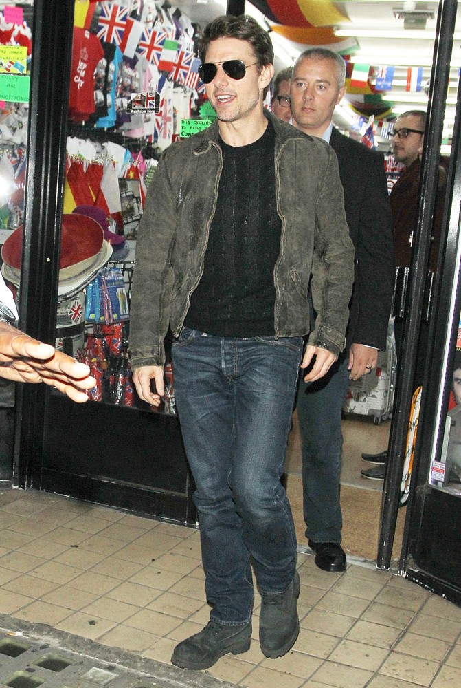 Tom Cruise;<br>Tom Cruise Leaves Chinawhite via A Shop in Busy Oxford Street