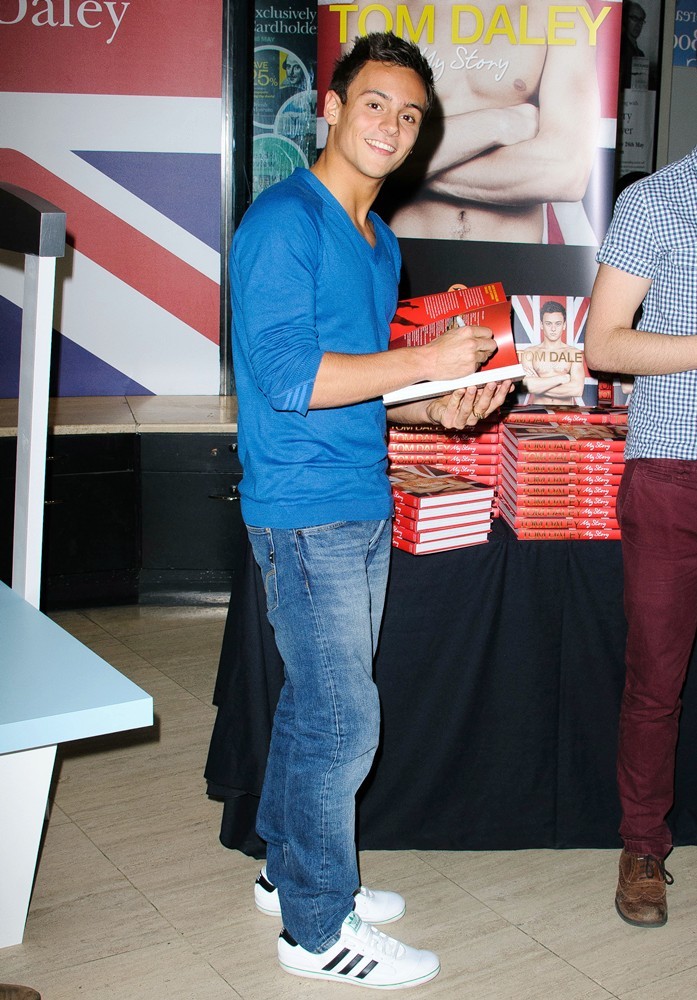 Tom Daley;<br>Tom Daley Signs Copies of His Autobiography My Story