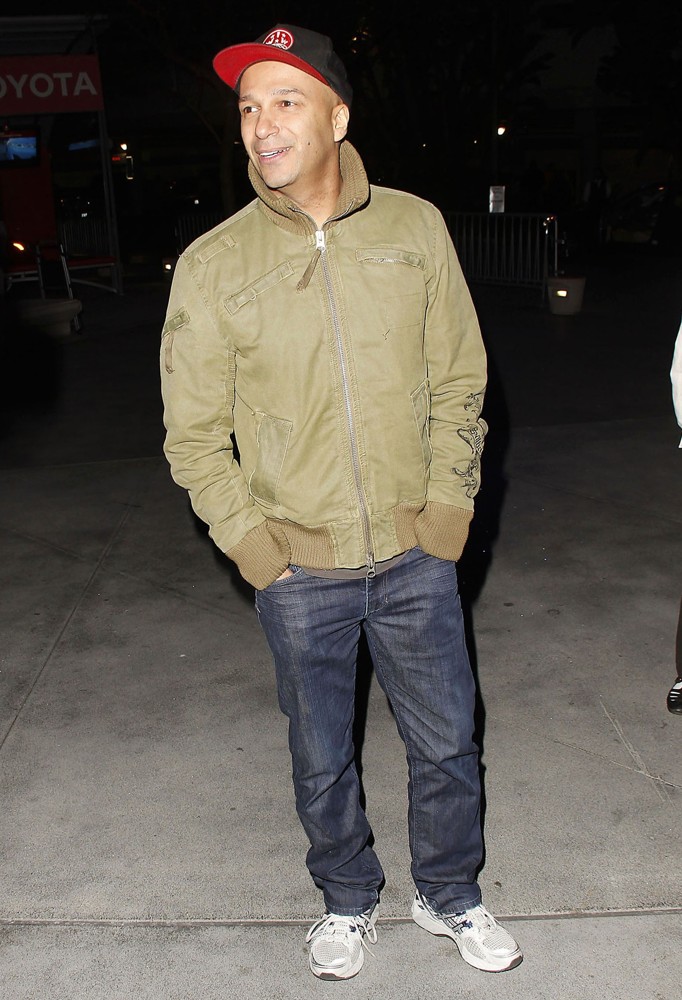 Tom Morello;Rage Against the Machine;<br>The Los Angeles Clippers vs Boston Celtics Basketball Game