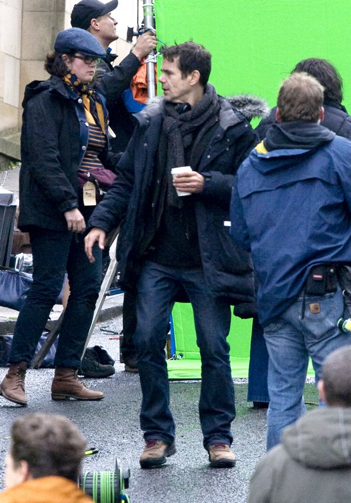 Tom Tykwer;<br>On The Film set of Cloud Atlas Shooting on Location in Glasgow
