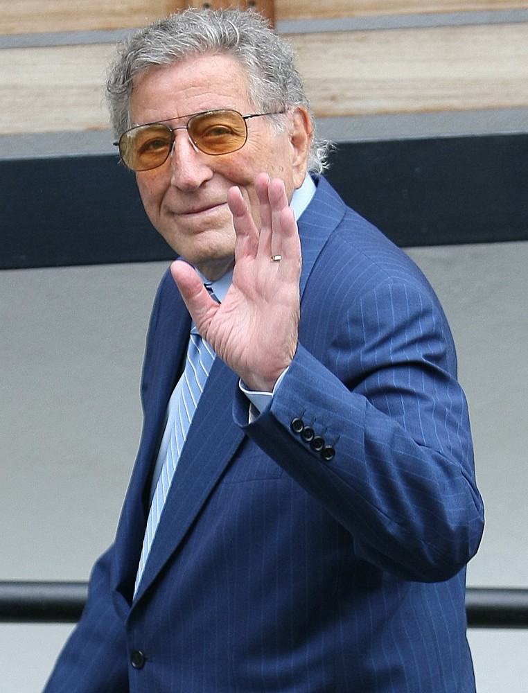 Tony Bennett;<br>Celebrities Outside The ITV Studios
