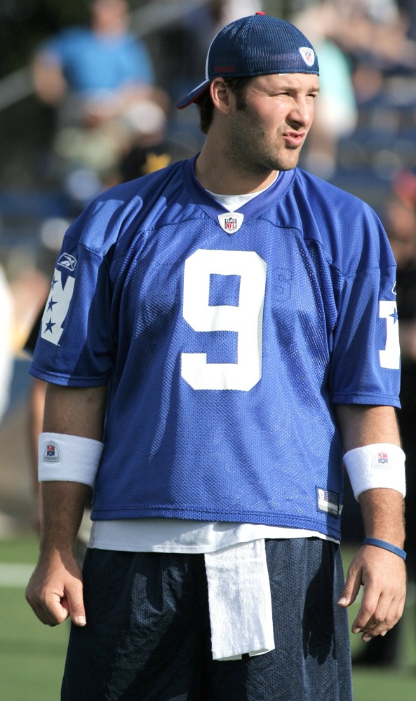 Tony Romo;<br>Final NFL Pro Bowl Practice