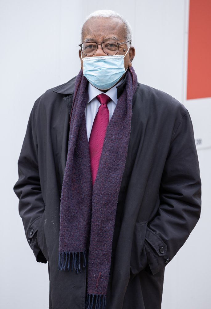 Trevor McDonald;<br>Trevor McDonald in Leicester Sq