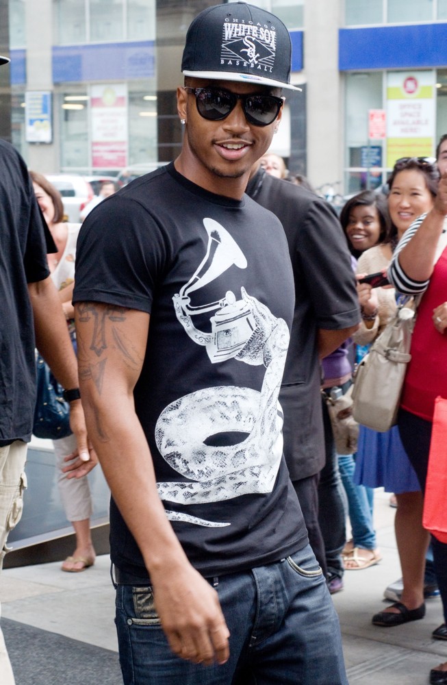 Trey Songz;<br>Trey Songz Leaving His Manhattan Hotel