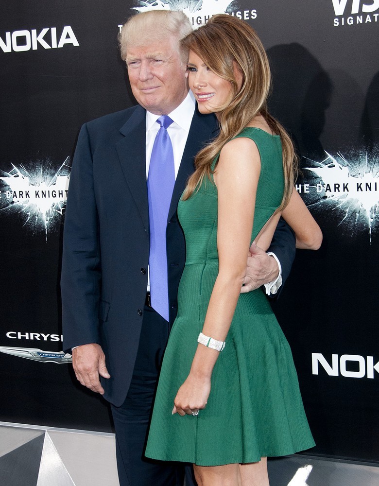 Donald Trump;Melania Trump;<br>The Dark Knight Rises New York Premiere - Arrivals