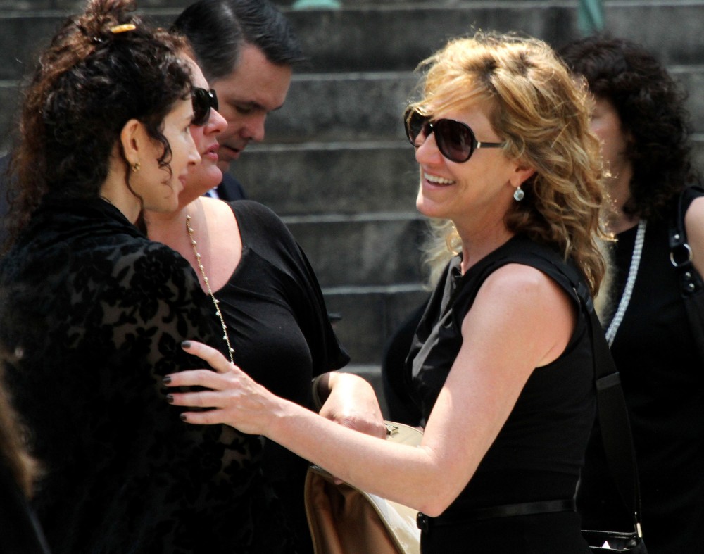 Aida Turturro;Edie Falco;<br>The Funeral Service for Actor James Gandolfini