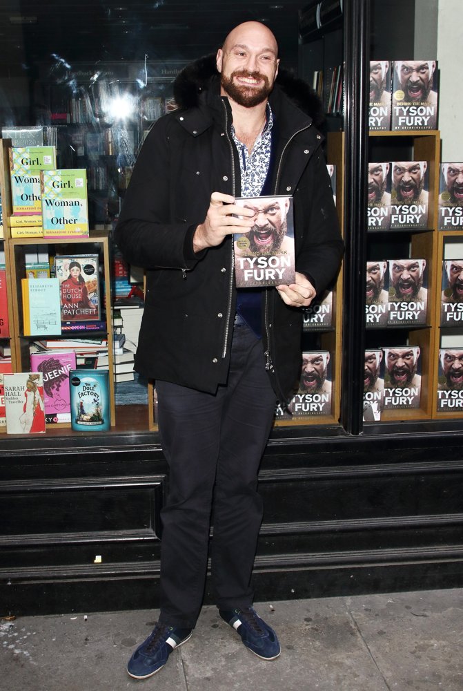 Tyson Fury at Autobiography Behind the Mask Book Signing