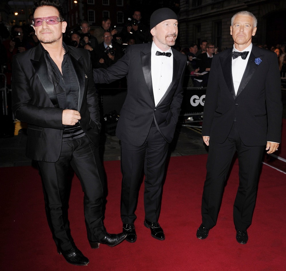 U2;<br>GQ Men of The Year Awards 2011 - Arrivals