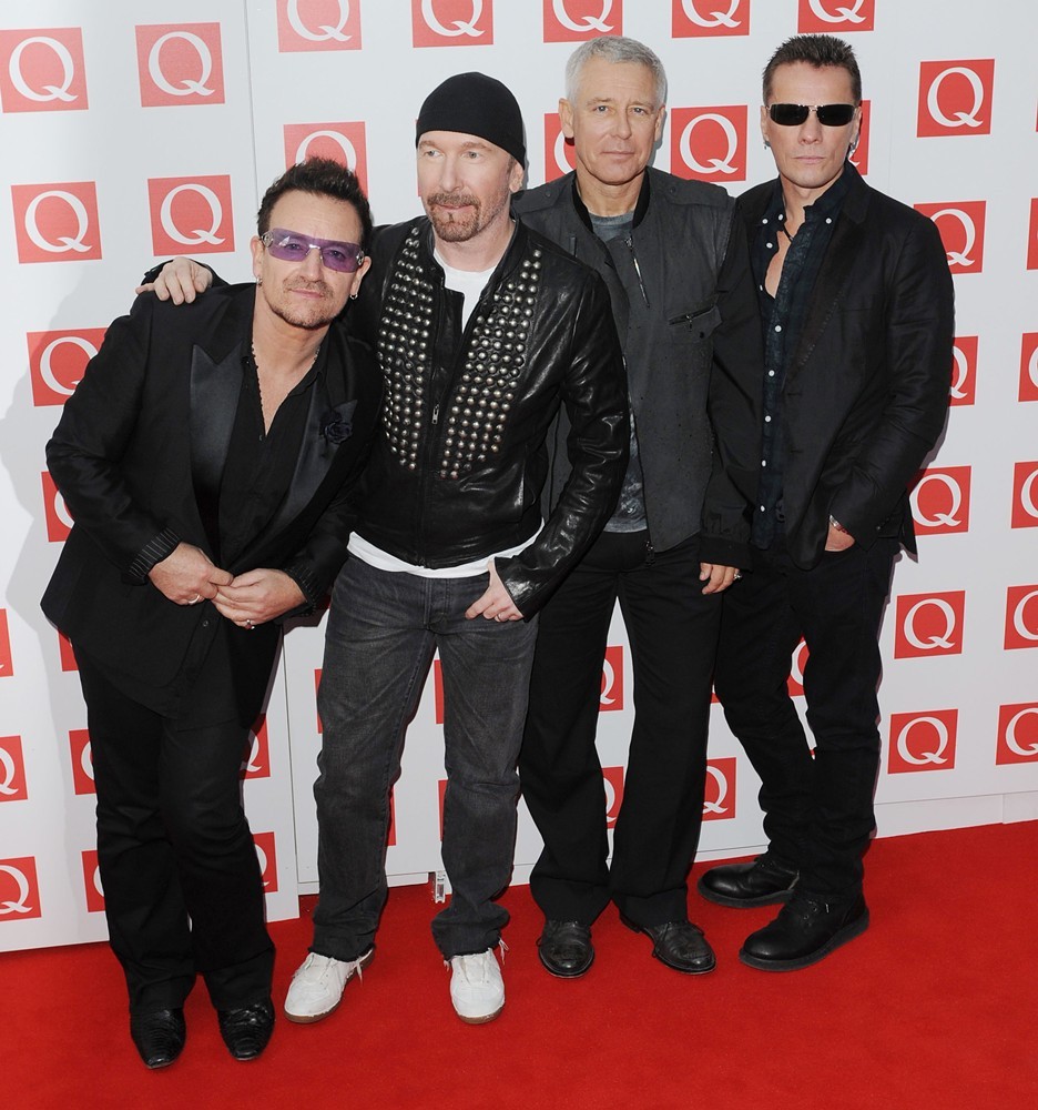 U2;<br>The Q Awards 2011 - Arrivals