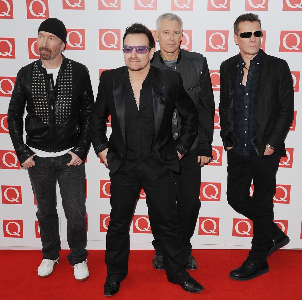 U2;<br>The Q Awards 2011 - Arrivals