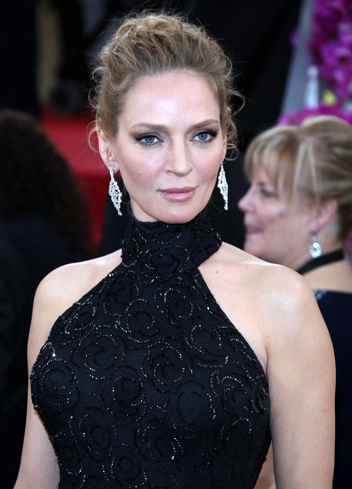 Uma Thurman;<br>71st Annual Golden Globe Awards - Arrivals