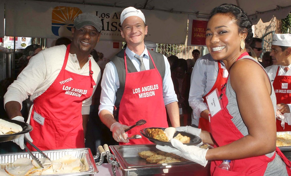 Blair Underwood;Neil Patrick Harris;Tatyana Ali;<br>The Los Angeles Mission's Thanksgiving for Skid Row Homeless