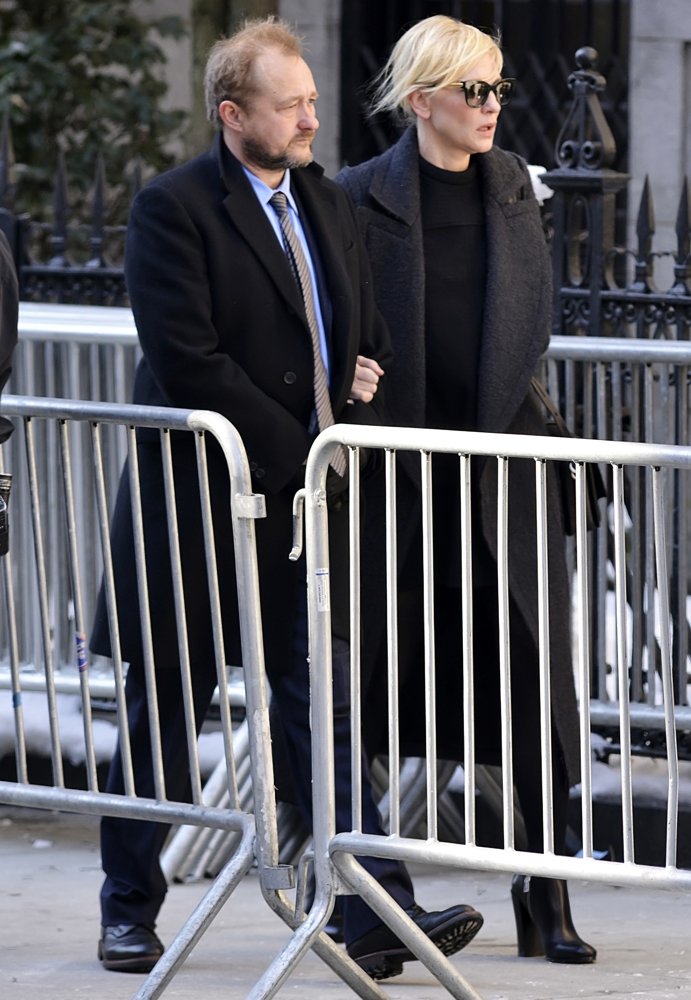 Andrew Upton;Cate Blanchett;<br>The Funeral of Philip Seymour Hoffman