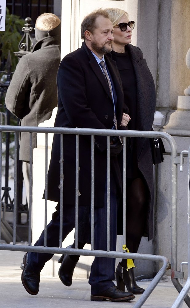 Andrew Upton;Cate Blanchett;<br>The Funeral of Philip Seymour Hoffman