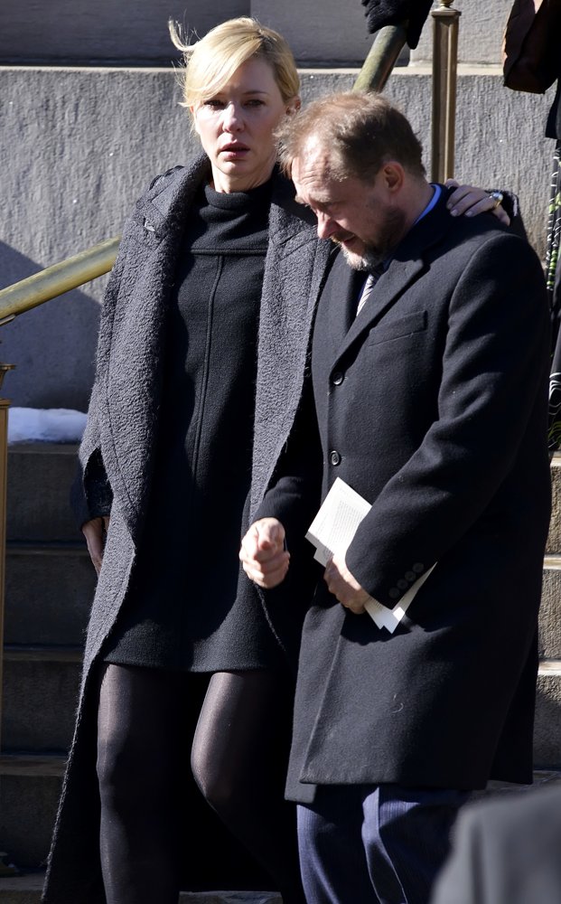 Cate Blanchett;Andrew Upton;<br>The Funeral of Philip Seymour Hoffman