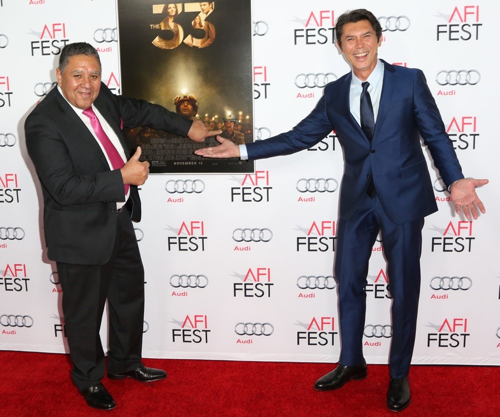 Luis Urzua;Lou Diamond Phillips;<br>AFI FEST 2015 - Gala Screening of The 33 - Red Carpet Arrivals