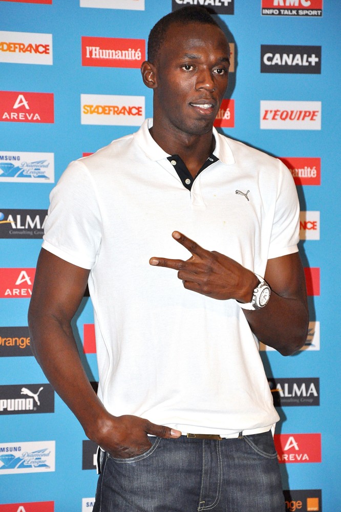 Usain Bolt;<br>The Areva Press Conference