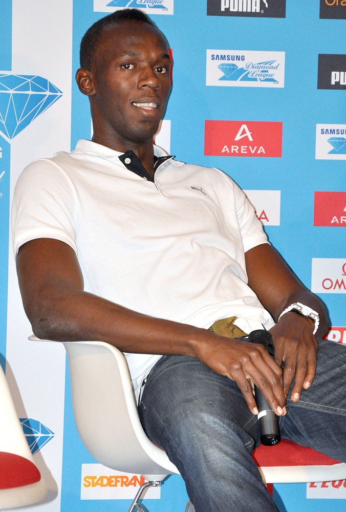 Usain Bolt;<br>The Areva Press Conference