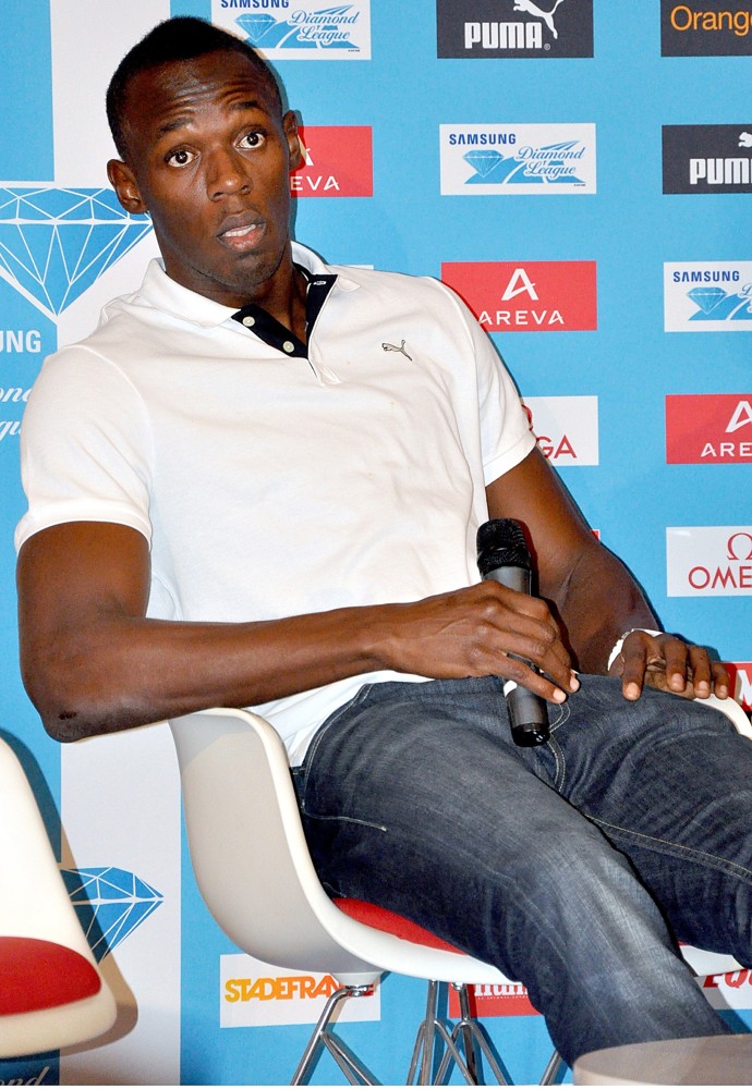 Usain Bolt;<br>The Areva Press Conference