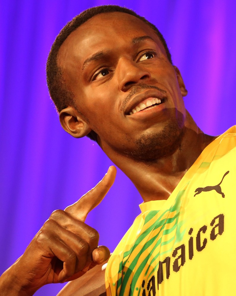 Usain Bolt;<br>Usain Bolt Wax Figure Launch - Photocall