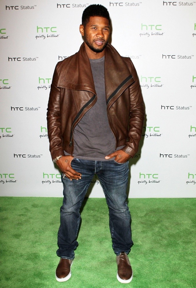 Usher;<br>The HTC Status Social Launch Event - Arrivals