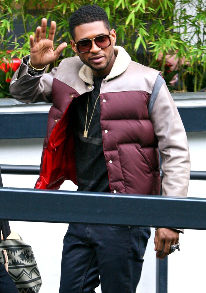 Usher;<br>Usher Outside The ITV Studios