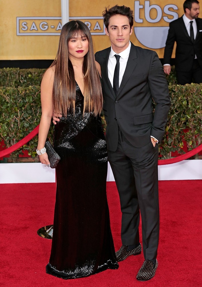 Jenna Ushkowitz;Michael Trevino;<br>19th Annual Screen Actors Guild Awards - Arrivals