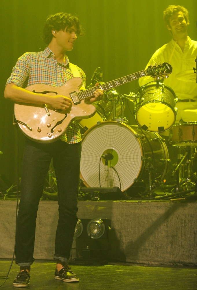 Ezra Koenig;Chris Tomson;Vampire Weekend;<br>Vampire Weekend Perform at Fillmore Miami Beach