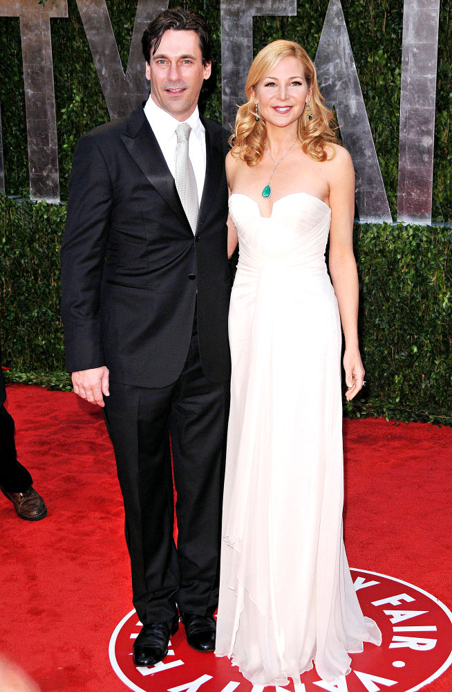 Jon Hamm;Jennifer Westfeldt;<br>The 82nd Annual Academy Awards (Oscars) - Vanity Fair Party - Arrivals