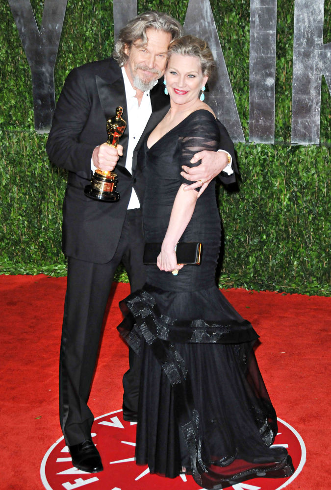 Jeff Bridges;Susan Geston;<br>The 82nd Annual Academy Awards (Oscars) - Vanity Fair Party - Arrivals