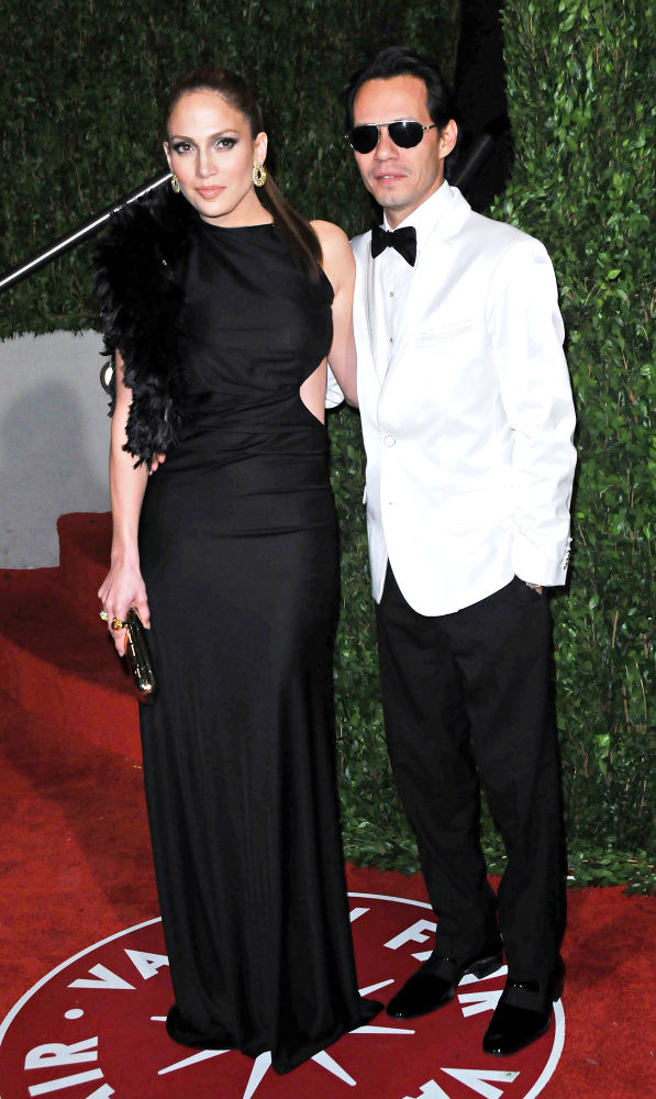 Jennifer Lopez;Marc Anthony;<br>The 82nd Annual Academy Awards (Oscars) - Vanity Fair Party - Arrivals