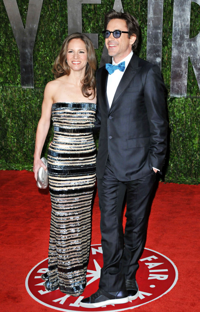 Susan Levin;Robert Downey Jr.;<br>The 82nd Annual Academy Awards (Oscars) - Vanity Fair Party - Arrivals