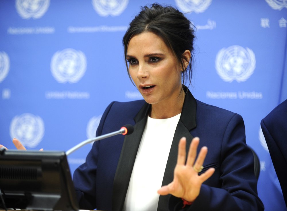 Victoria Adams;<br>Victoria Beckham Becomes UNAIDS International Goodwill Ambassador at A Press Conference
