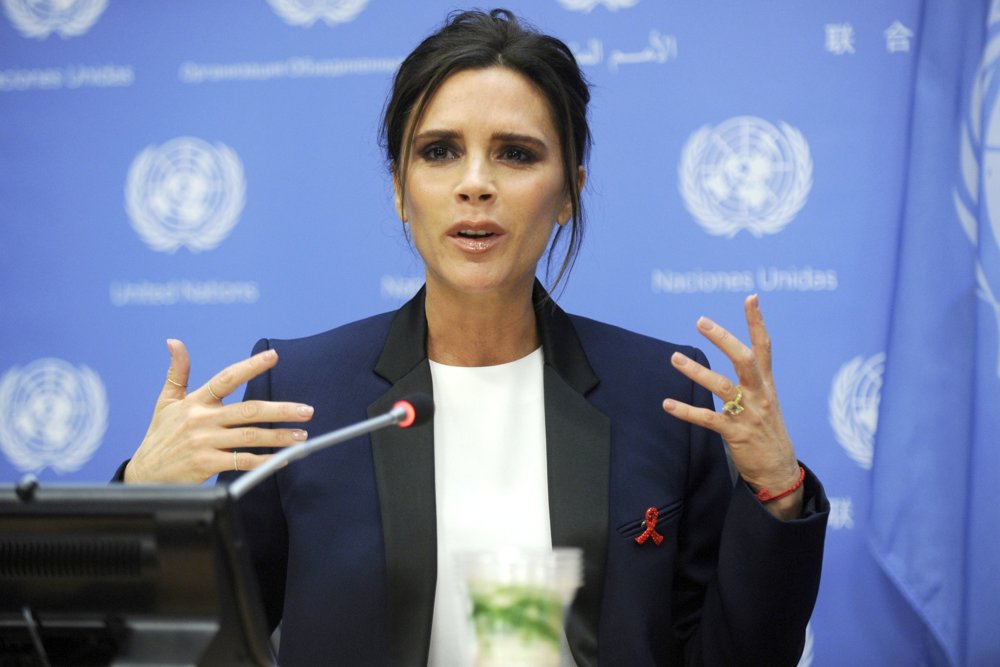 Victoria Adams;<br>Victoria Beckham Becomes UNAIDS International Goodwill Ambassador at A Press Conference