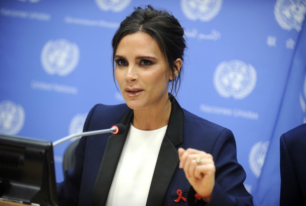 Victoria Adams;<br>Victoria Beckham Becomes UNAIDS International Goodwill Ambassador at A Press Conference
