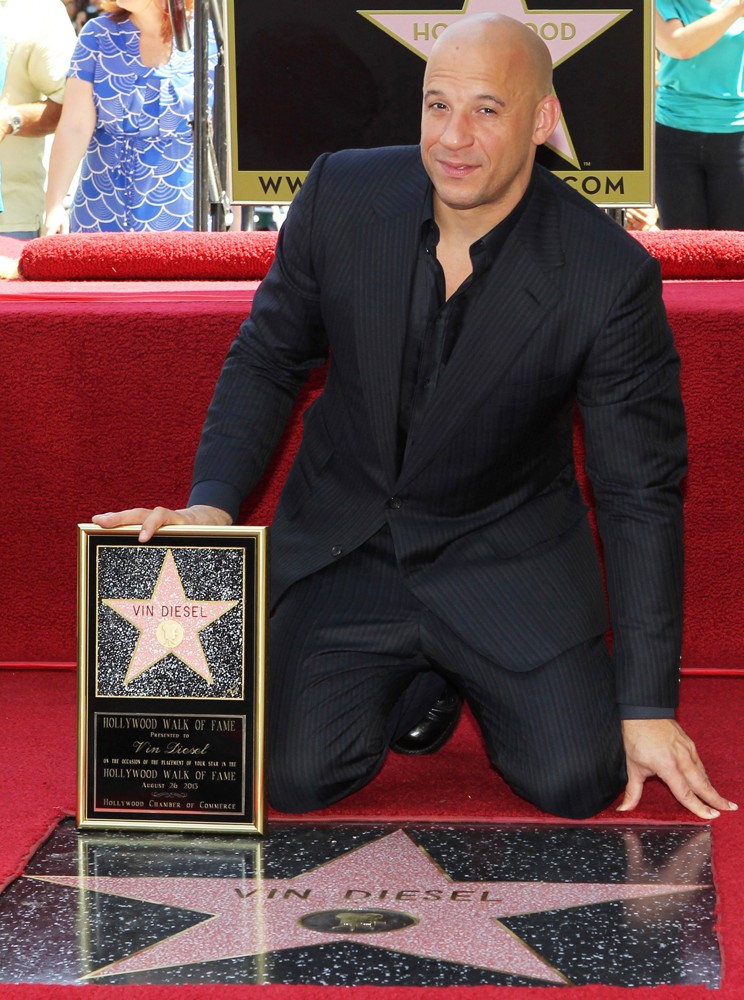 Vin Diesel;<br>Vin Diesel Honored on The Hollywood Walk of Fame