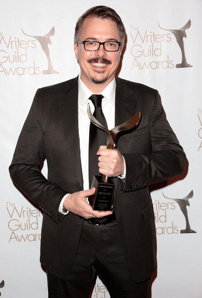 Vince Gilligan;<br>2013 Writers Guild Awards - Press Room