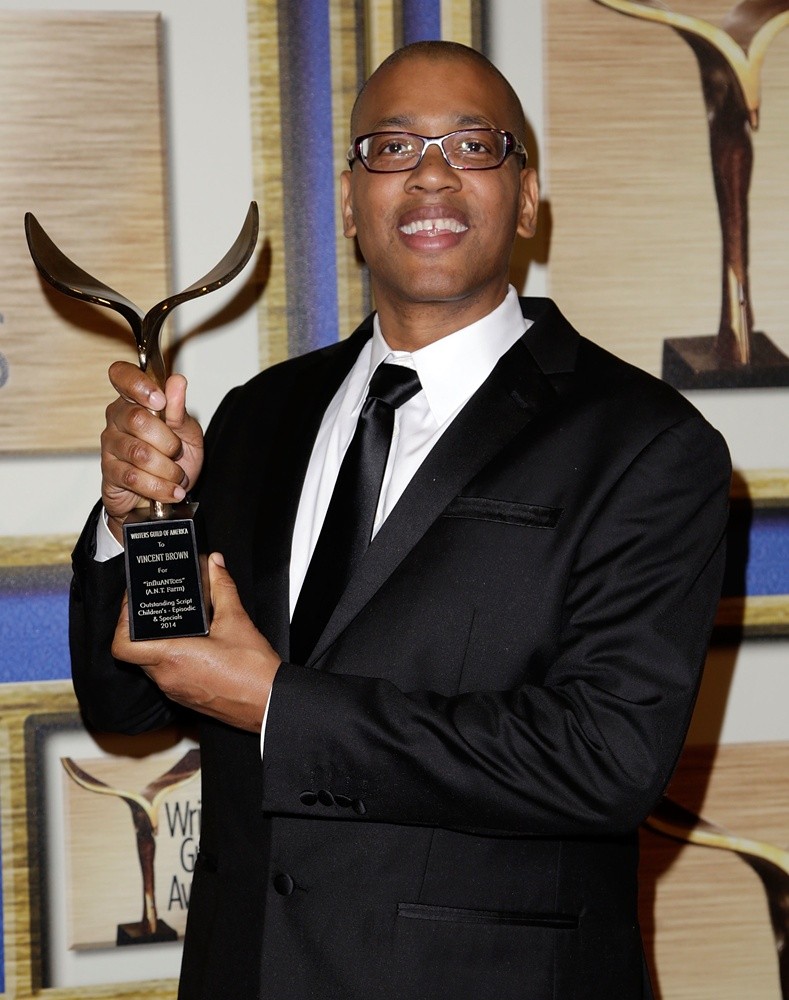 Vincent Brown;<br>The 66th Annual Writer's Guild Awards - Press Room