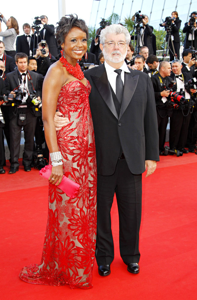 Mellody Hobson;George Lucas;<br>2010 Cannes International Film Festival - Day 3 - 'Wall Street 2: Money Never Sleeps' Premiere